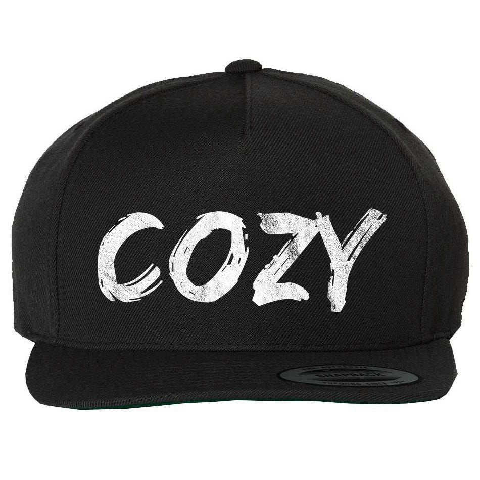 Cozy Word Wool Snapback Cap