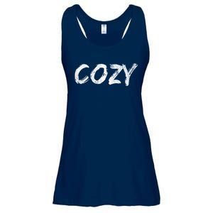 Cozy Word Ladies Essential Flowy Tank