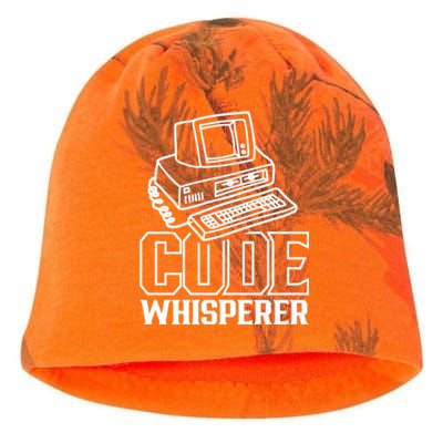 Code Whisperer Code It Coding Coder Programming Programmer Gift Kati - Camo Knit Beanie