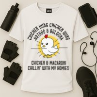 Chicken Wing Chicken Wing Song Lyric Hot Dog Bologna Cooling Performance Crew T-Shirt