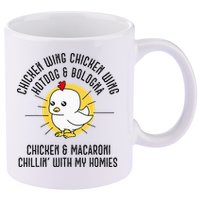 Chicken Wing Chicken Wing Song Lyric Hot Dog Bologna 11oz C Handle Ceramic Mug