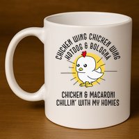 Chicken Wing Chicken Wing Song Lyric Hot Dog Bologna 11oz C Handle Ceramic Mug