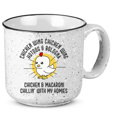 Chicken Wing Chicken Wing Song Lyric Hot Dog Bologna 15oz Campfire Ceramic Mug