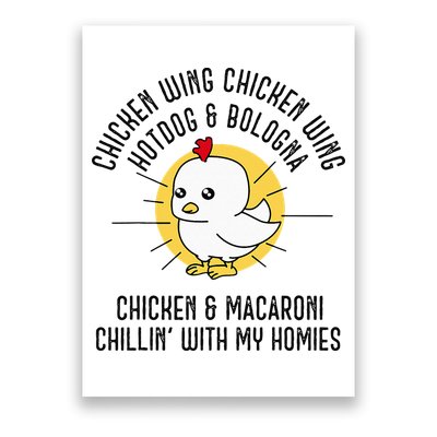Chicken Wing Chicken Wing Song Lyric Hot Dog Bologna Poster