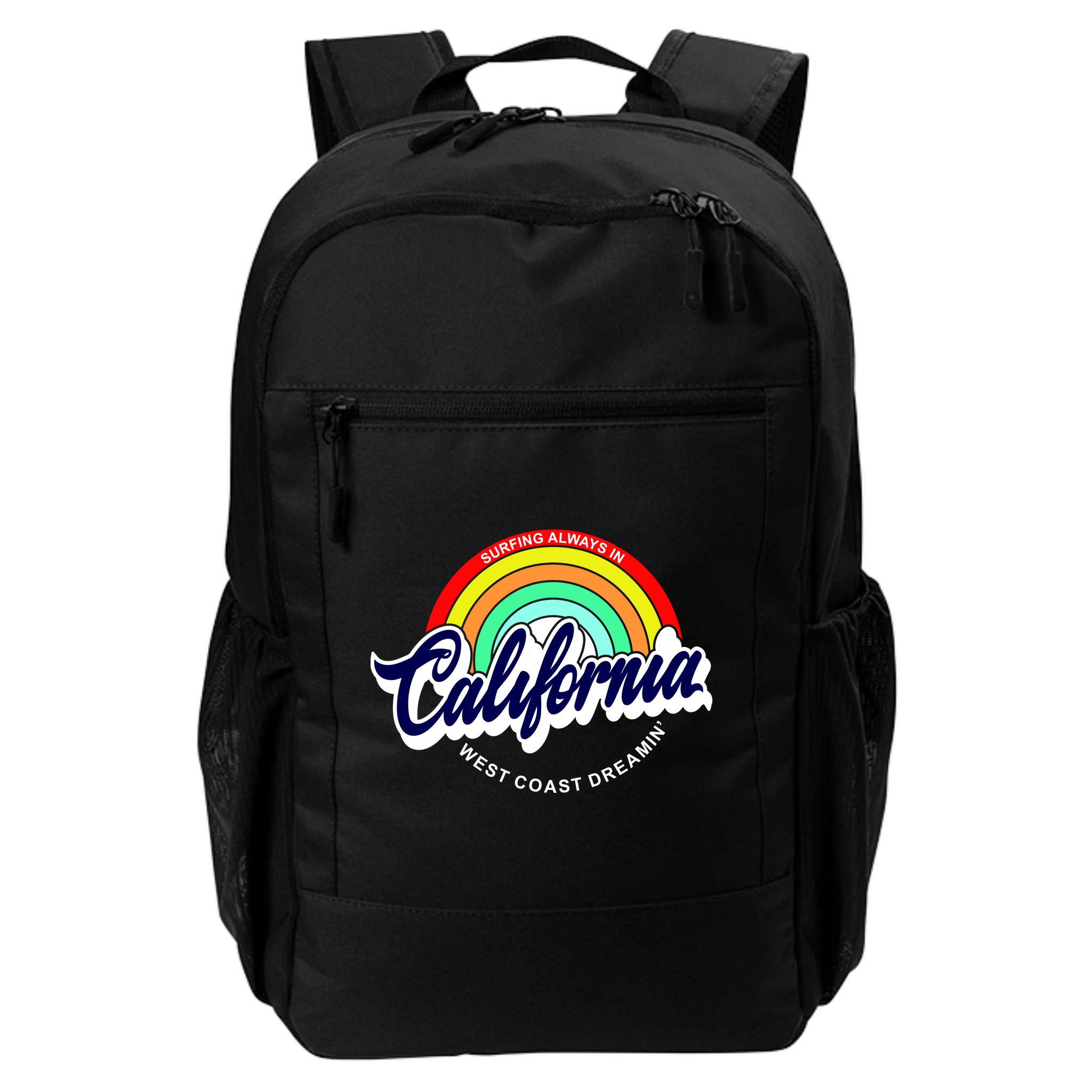 California West Coast Dreamin Retro Rainbow Backpack