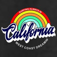 California West Coast Dreamin Retro Rainbow Adult Drive Performance Visor