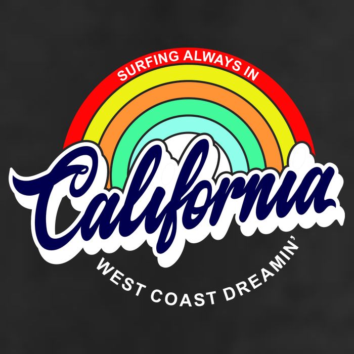 California West Coast Dreamin Retro Rainbow Adult Drive Performance Visor