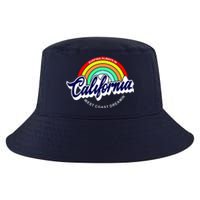 California West Coast Dreamin Retro Rainbow Cool Comfort Performance Bucket Hat