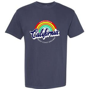 California West Coast Dreamin Retro Rainbow Garment-Dyed Heavyweight T-Shirt