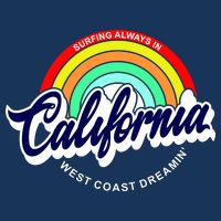 California West Coast Dreamin Retro Rainbow Performance Shirt