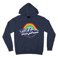 California West Coast Dreamin Retro Rainbow Hoodie