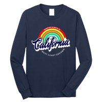 California West Coast Dreamin Retro Rainbow Long Sleeve Shirt