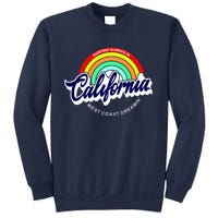 California West Coast Dreamin Retro Rainbow Sweatshirt