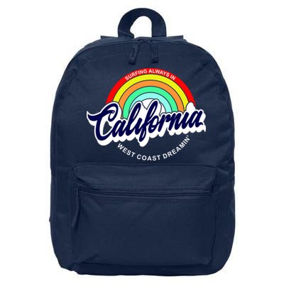 California West Coast Dreamin Retro Rainbow 16 in Basic Backpack