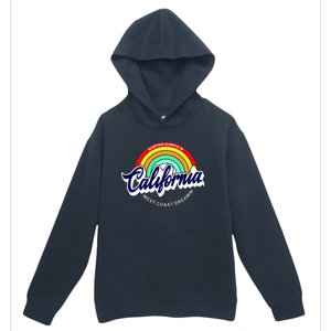 California West Coast Dreamin Retro Rainbow Urban Pullover Hoodie