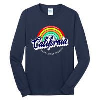 California West Coast Dreamin Retro Rainbow Tall Long Sleeve T-Shirt