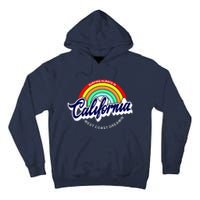 California West Coast Dreamin Retro Rainbow Tall Hoodie