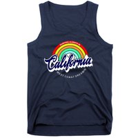 California West Coast Dreamin Retro Rainbow Tank Top