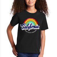 California West Coast Dreamin Retro Rainbow Kids T-Shirt