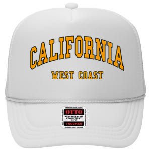 California West Coast Throwback Design Classic High Crown Mesh Back Trucker Hat