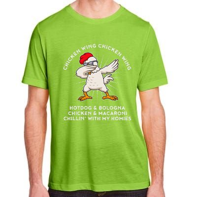 Chicken Wing Chicken Wing Song Lyric Hot Dog Bologna Adult ChromaSoft Performance T-Shirt