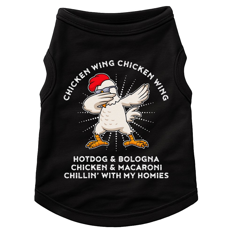 Chicken Wing Chicken Wing Song Lyric Hot Dog Bologna Doggie Tank