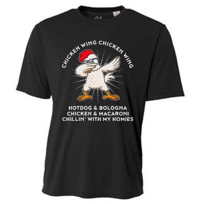 Chicken Wing Chicken Wing Song Lyric Hot Dog Bologna Cooling Performance Crew T-Shirt