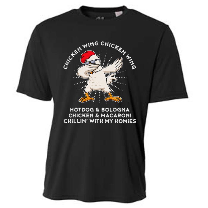 Chicken Wing Chicken Wing Song Lyric Hot Dog Bologna Cooling Performance Crew T-Shirt