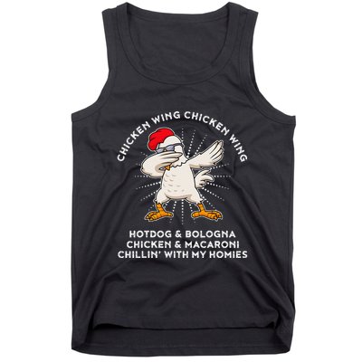 Chicken Wing Chicken Wing Song Lyric Hot Dog Bologna Tank Top