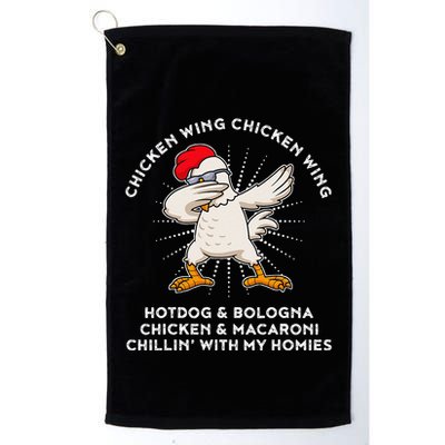 Chicken Wing Chicken Wing Song Lyric Hot Dog Bologna Golf Towel