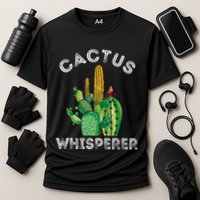 Cactus Whisperer Cacti Gardener Succulent Garden Plants Cooling Performance Crew T-Shirt