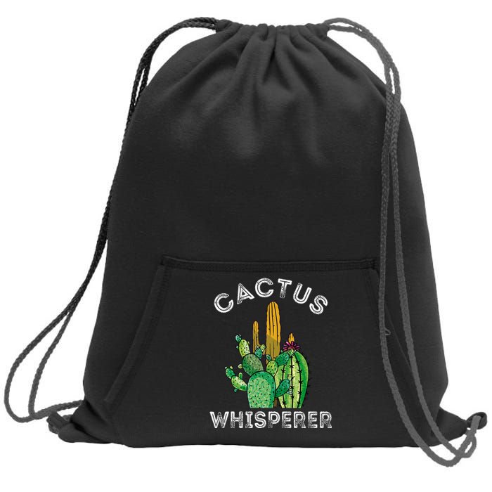 Cactus Whisperer Cacti Gardener Succulent Garden Plants Sweatshirt Cinch Pack Bag