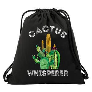 Cactus Whisperer Cacti Gardener Succulent Garden Plants Drawstring Bag