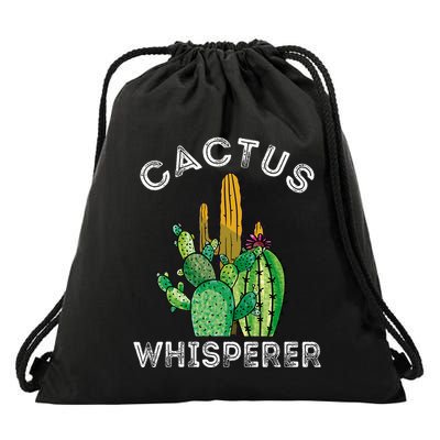 Cactus Whisperer Cacti Gardener Succulent Garden Plants Drawstring Bag