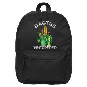 Cactus Whisperer Cacti Gardener Succulent Garden Plants 16 in Basic Backpack