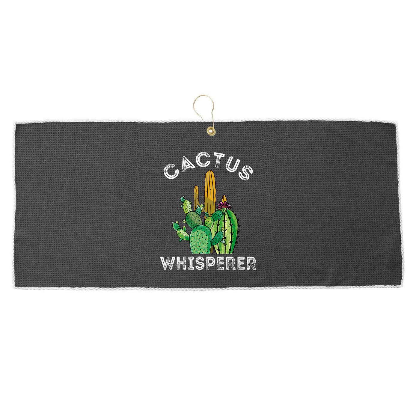 Cactus Whisperer Cacti Gardener Succulent Garden Plants Large Microfiber Waffle Golf Towel