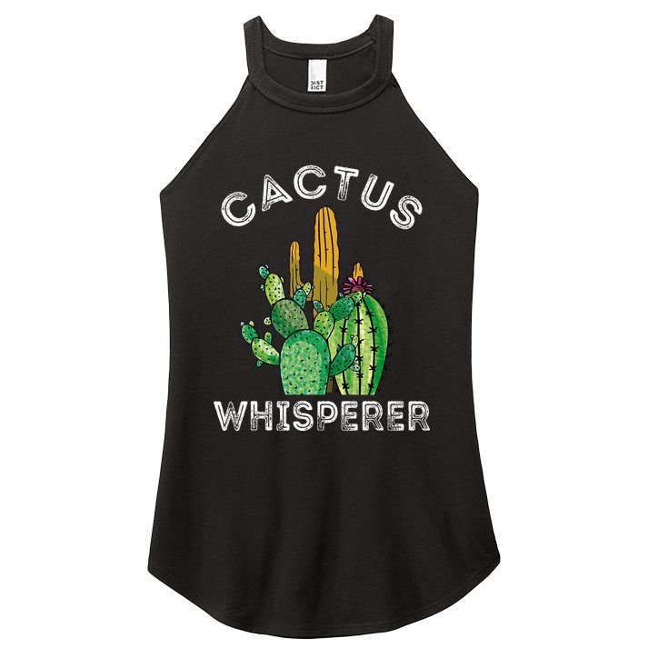 Cactus Whisperer Cacti Gardener Succulent Garden Plants Women's Perfect Tri Rocker Tank