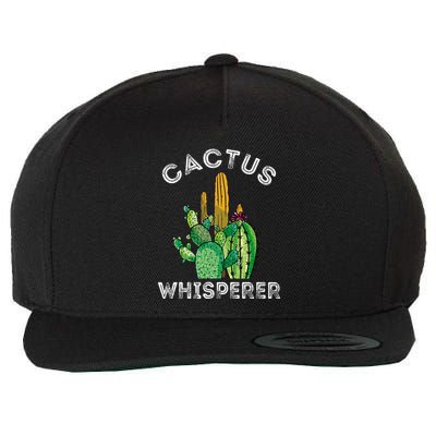 Cactus Whisperer Cacti Gardener Succulent Garden Plants Wool Snapback Cap