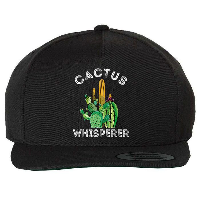Cactus Whisperer Cacti Gardener Succulent Garden Plants Wool Snapback Cap