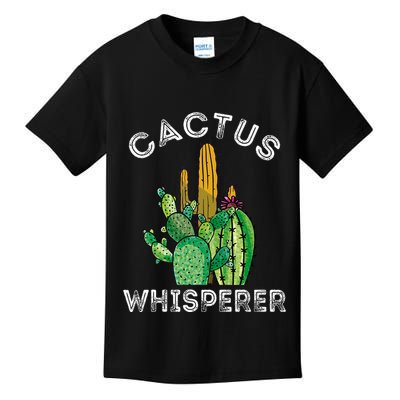 Cactus Whisperer Cacti Gardener Succulent Garden Plants Kids T-Shirt