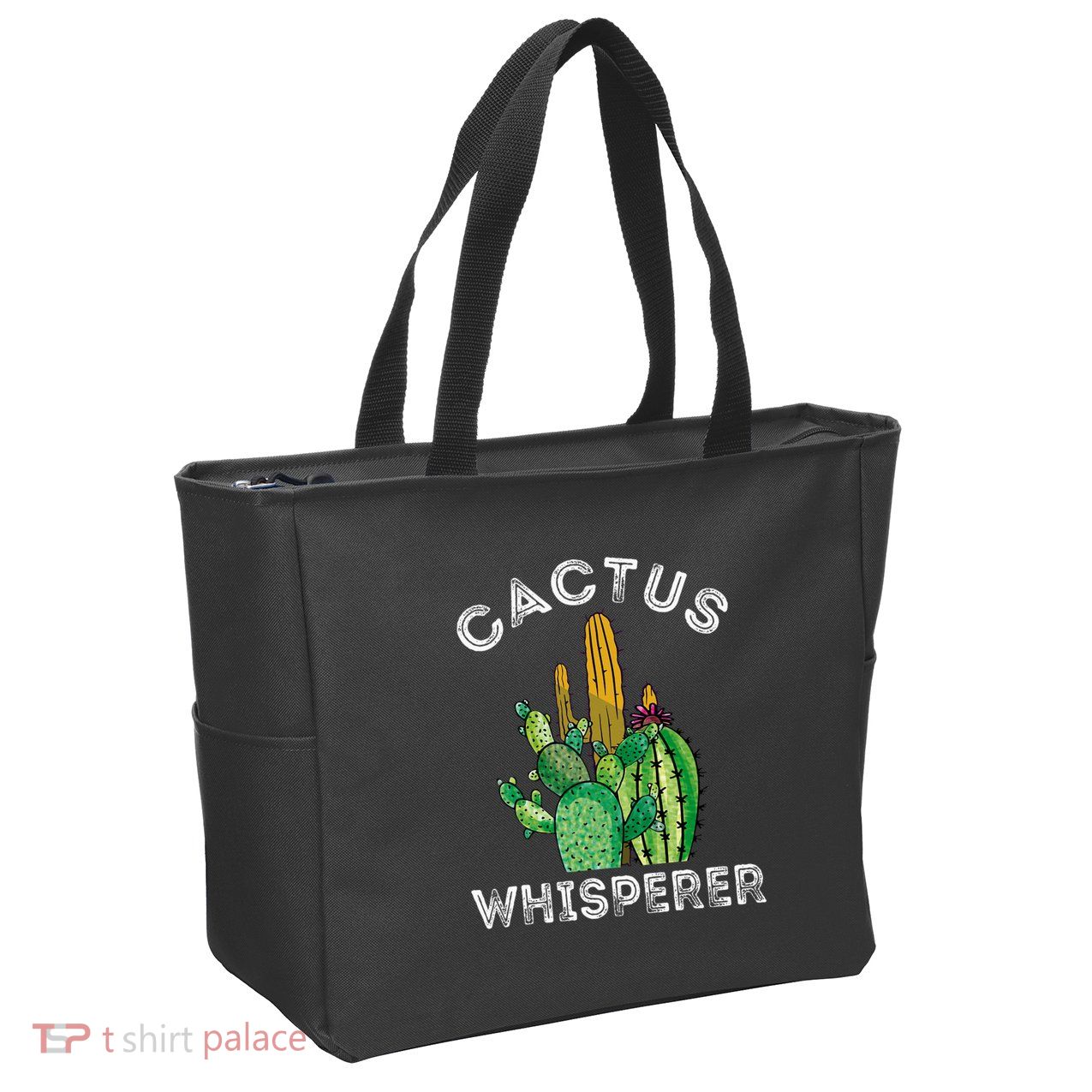 Cactus Whisperer Cacti Gardener Succulent Garden Plants Zip Tote Bag