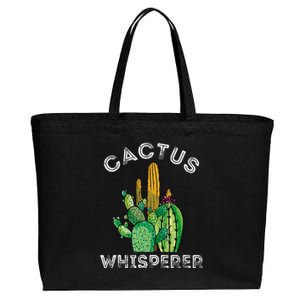 Cactus Whisperer Cacti Gardener Succulent Garden Plants Cotton Canvas Jumbo Tote