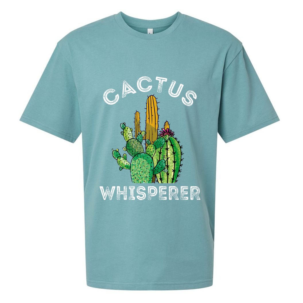 Cactus Whisperer Cacti Gardener Succulent Garden Plants Sueded Cloud Jersey T-Shirt