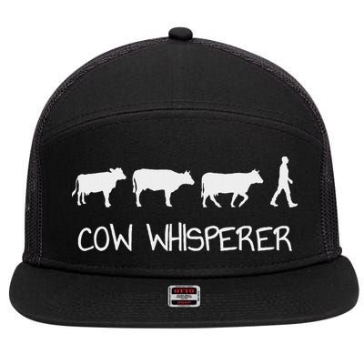 Cow Whisperer 7 Panel Mesh Trucker Snapback Hat