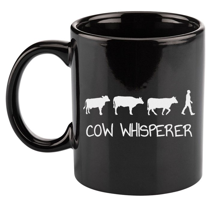 Cow Whisperer 11oz C Handle Ceramic Mug