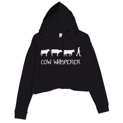 Cow Whisperer Crop Fleece Hoodie