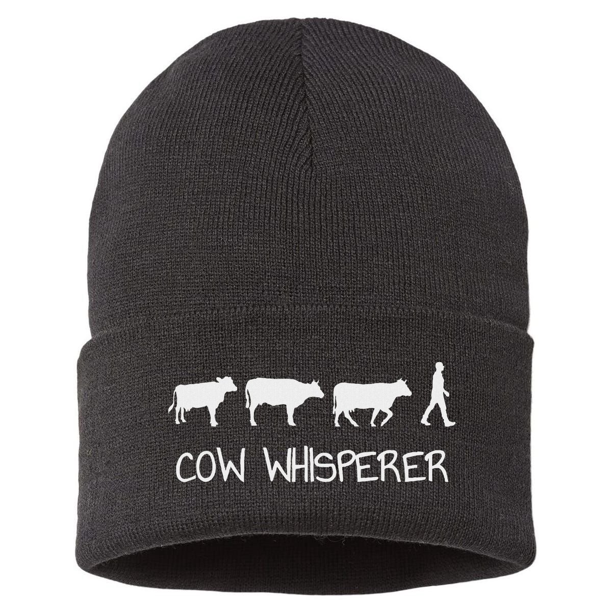 Cow Whisperer Sustainable Knit Beanie
