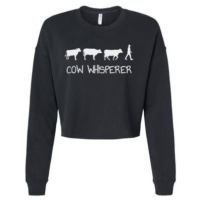 Cow Whisperer Cropped Pullover Crew