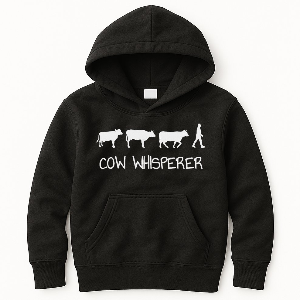 Cow Whisperer Kids Hoodie