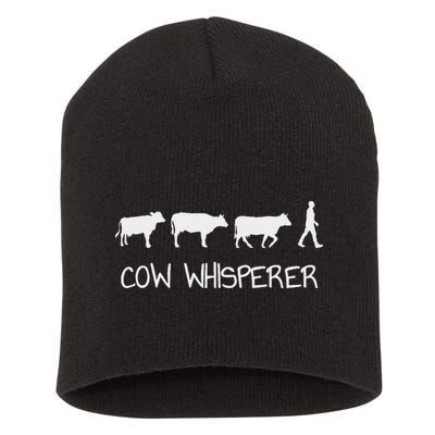 Cow Whisperer Short Acrylic Beanie
